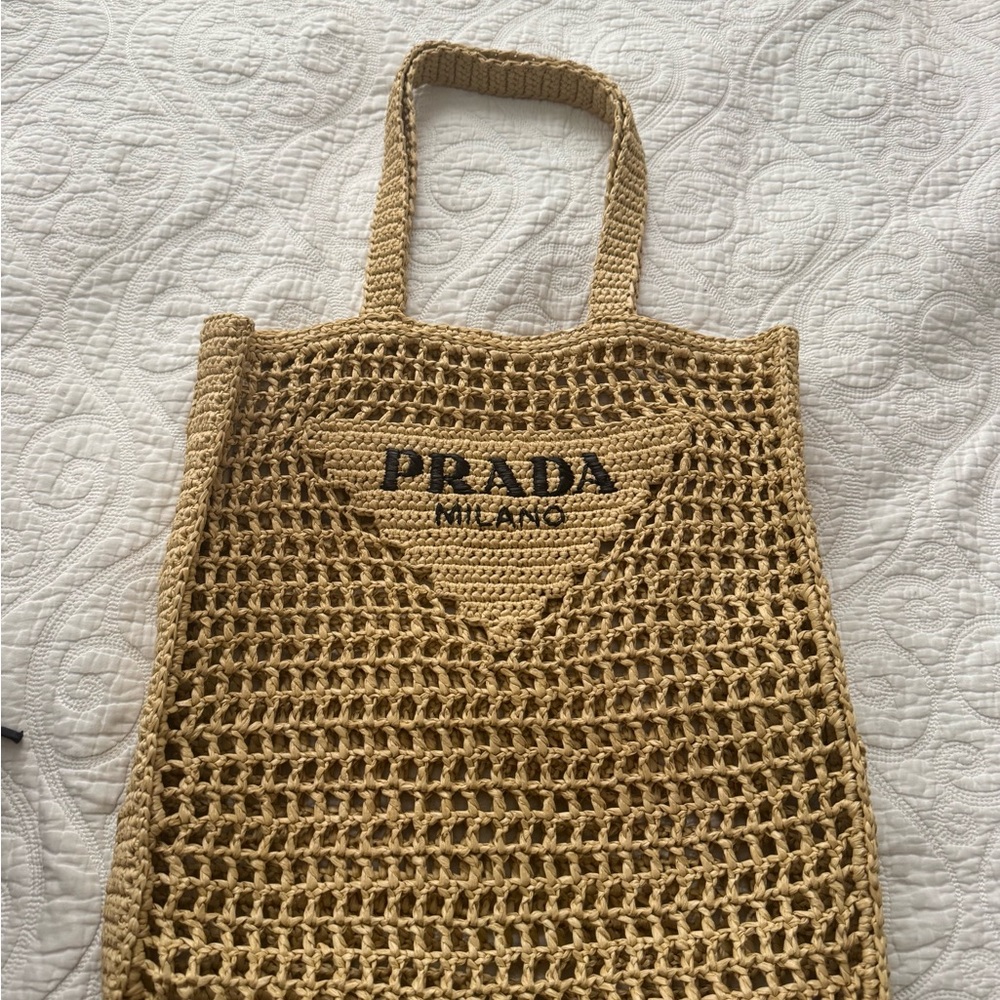 Prada Crochet tote bag
